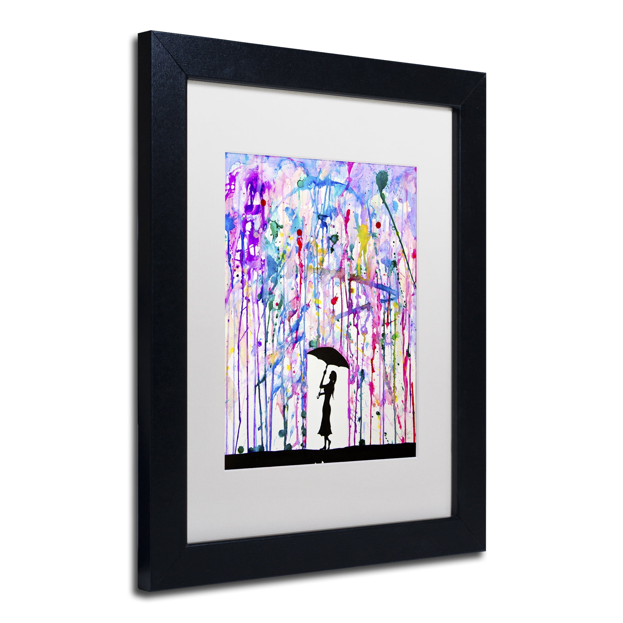 Trademark Fine Art 'Deluge' Black Framed Art by Marc Allante