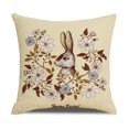 thumbnail image 2 of RV 4 piezas de funda de almohada de Pascua, conejo, huevo de Pascua, funda de almohada, decoración de lino de algodón suave, funda de almohada, sofá, oficina, cama, vacaciones, Pascua, primavera, decoración del hogar Rojo Verde, 2 of 5
