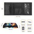thumbnail image 6 of CHAQLIN Shark with Thunder & Lava Art Print Small Money Bag for Daily Use, Elastic Polyester Trifold Card Wallet with Lightweight Portable Children's Wallet, 6 of 7