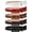 Black+coffee+brown+red+white, variant on 5 Pack Women Skinny Leather Belt Thin Waist No Hole Belt for Ladies Jeans Dress Pants