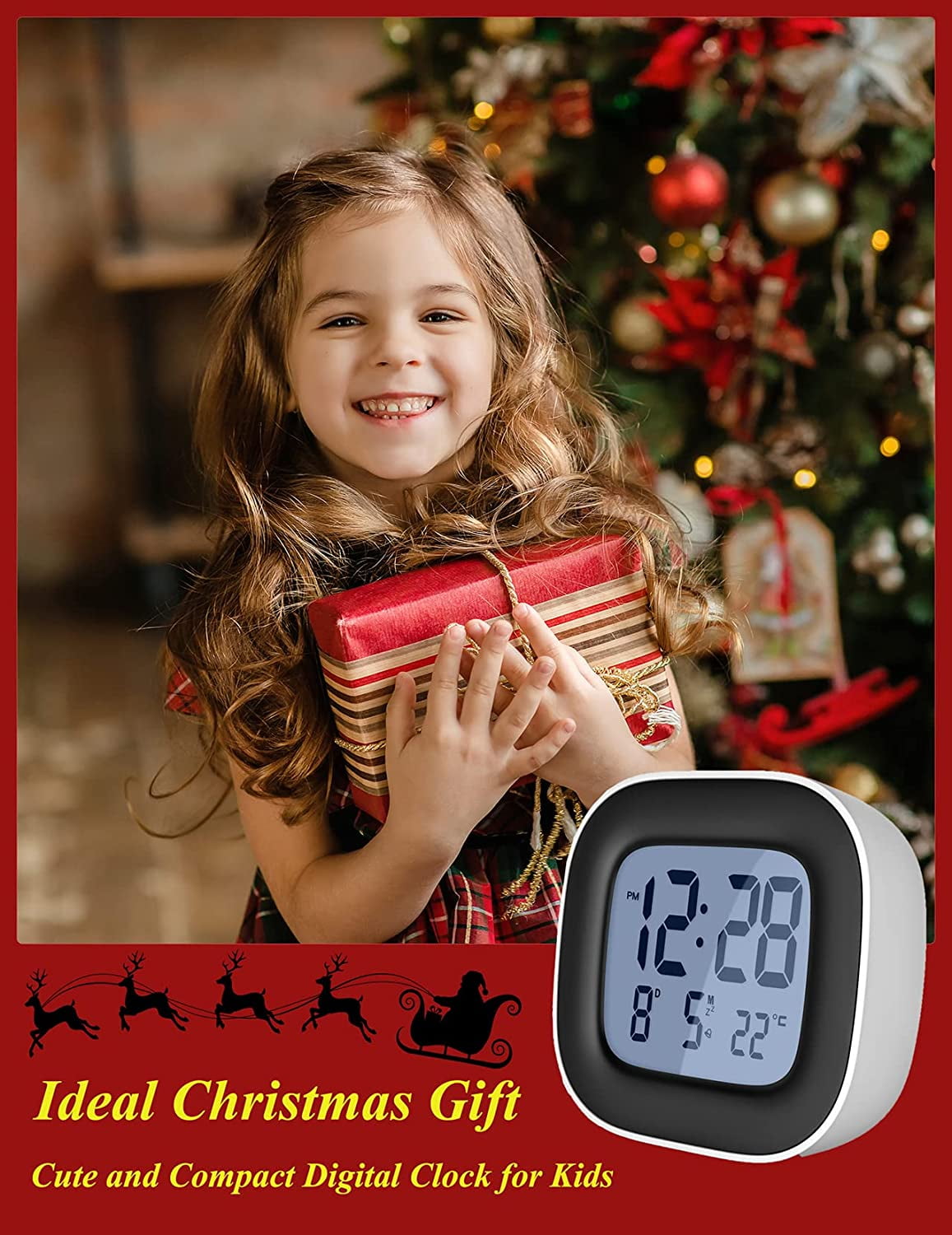 Buy Travel Alarm Clock for Heavy Sleepers, Small Digital Alarm Clock