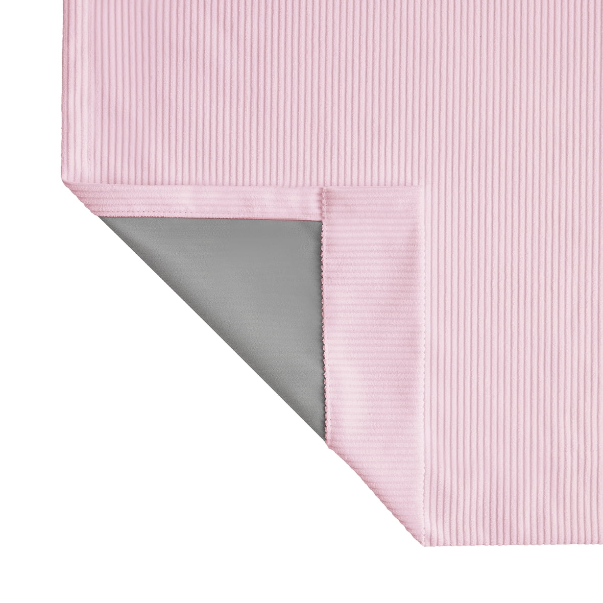 (2 pack) Your Zone Corduroy Blackout Grommet Curtain Panel,1 Panel, Pink Starlight, 38"W x 84"L