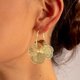 thumbnail image 5 of Aretes Colgantes de Flores para Mujer Llamativos de Moda Arete de Aro Aretes Colgantes Florales Joyería, 5 of 5