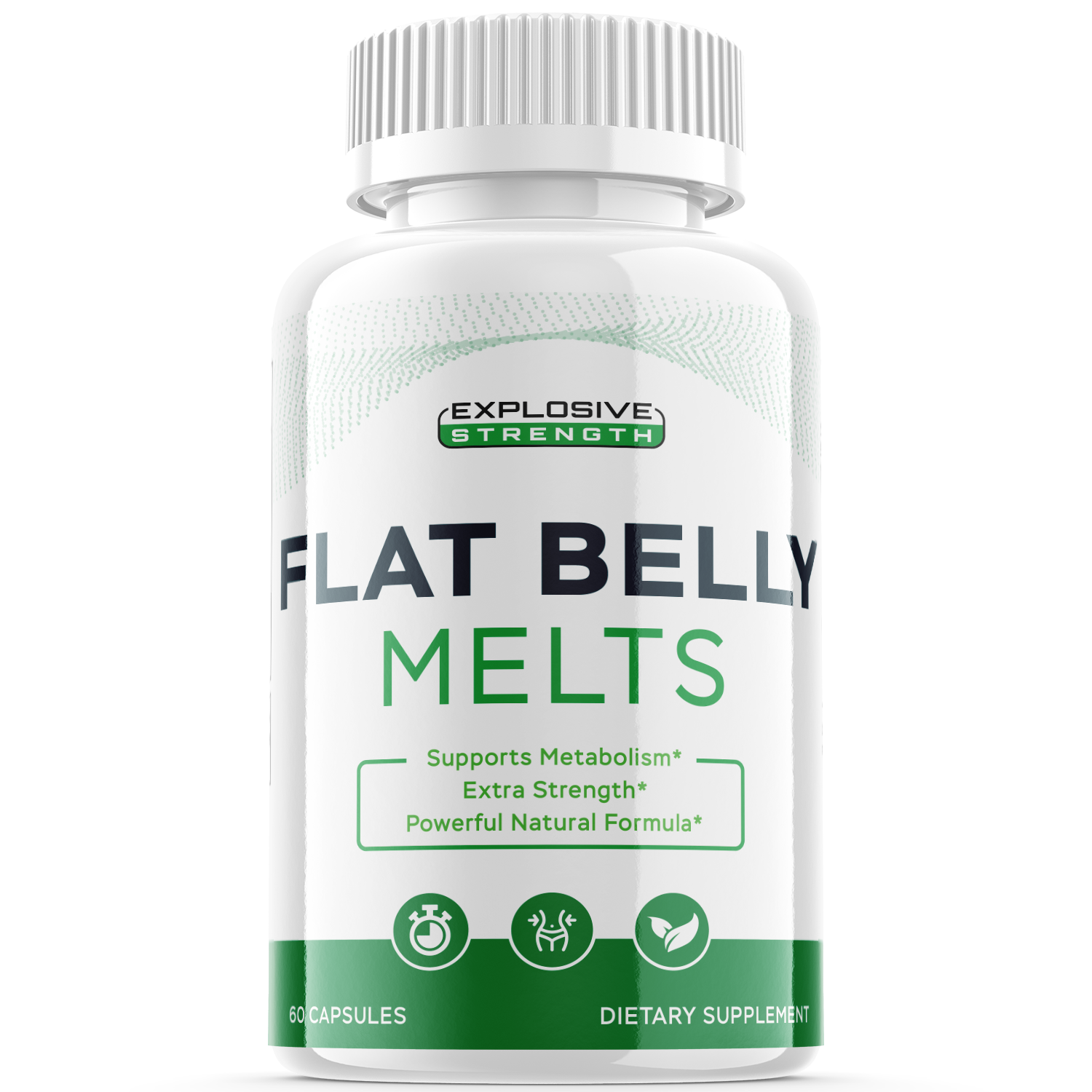 (1 Pack) Flat Belly Melts Keto Weight Loss Formula Energy & Focus