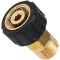 thumbnail image 1 of Pressure Washer Fitting, M22 X 15mm Female Thread To M22 X 14mm Male Thread Quick Coupler Pressure Washer Adapter Parts, 1 of 5