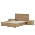 thumbnail image 4 of Nexera James 4-Piece Queen Bedroom Set, Brown Oak, 4 of 9