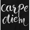 thumbnail image 2 of Carpe Diem Seize Day Inspiring Womens Slim Fit Graphic Tee Brisco Brands S, 2 of 5