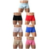 Mens Silky Underwear Sexy Seamless Boxer Briefs, 7pack, L (US)=Waist:34"-38"=with Tag XXL