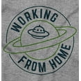 thumbnail image 2 of Working From Home Quarantine UFO Unisex Plus Fleece Graphic Sweatshirt Brisco Brands 2X, 2 of 5