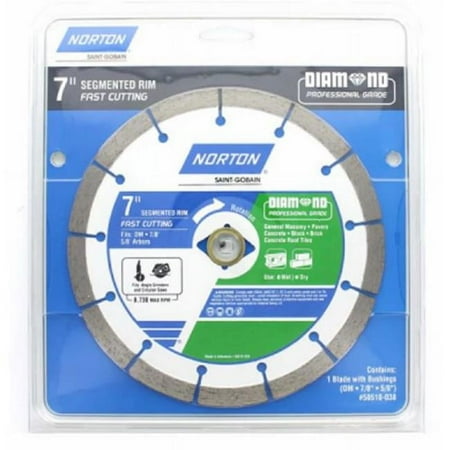 UPC: 0082354505103 | Ali Industries 241444 7 in. Segmented Rim Diamond Saw Blade
