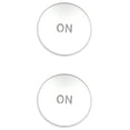 thumbnail image 2 of 2X Car Console Volume Multimedia Switch Button Cover Trim for W204 C180 E260 ML350 GLK200 Interior Accessories, 2 of 6