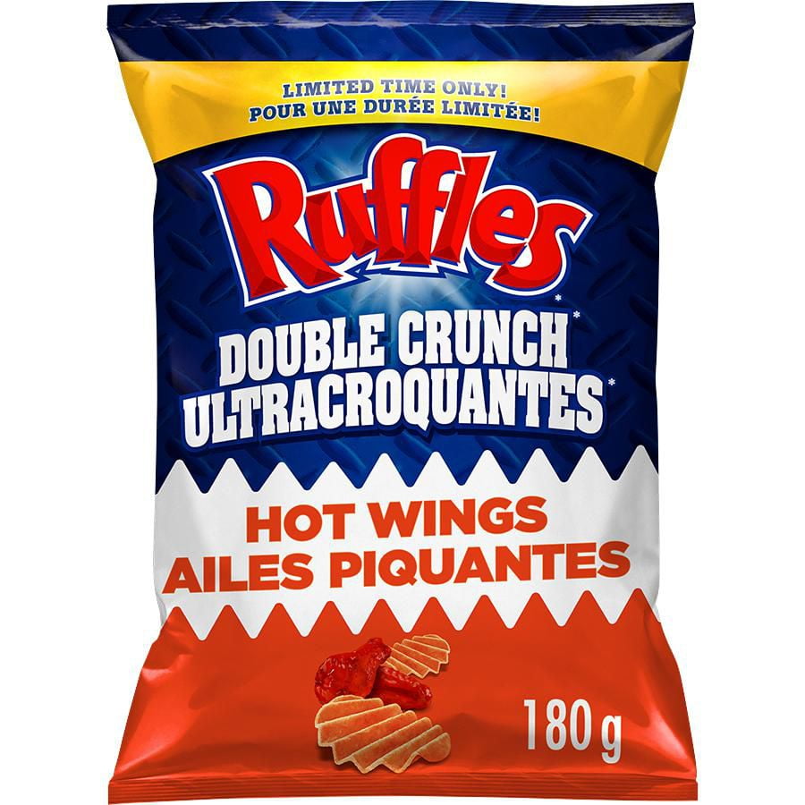 Ruffles Double Crunch Hot Wings Flavored Potato Chips, Oz Bag atelier