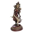thumbnail image 2 of Brass World Brass Goddess Tara Standing Brass Handwork Tibetan Buddhist Deity(Red & Gold Finish), 2 of 4
