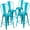 Blue/Teal, variant on Flash Furniture Mint Metal Outdoor Stool,24",PK4 4-ET-3534-24-MINT-GG