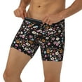 thumbnail image 3 of Rateoe Daisies Flowers Print Men’s Underwear Boxer Briefs Soft Comfortable Underwear Boxer Briefs, Long Leg Briefs,Anti-chafing Boxer Briefs, 3 of 7