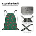 thumbnail image 4 of Wukai Watermelon Drawstring Backpack Bag Sport Gym Sackpack Large Size String Backpack Cinch for Women Men-Small, 4 of 6