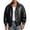 Black, variant on Smsaxvxz Leather Jacket for Men Fashion Lapel Long Sleeve Full Zipper Casual Coat Versatile Everyday Men's Outerwear Black XL