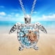 thumbnail image 3 of Collar Y Anillo Llamativo De Tortuga Mamá Te Ama Para Siempre Anillo De Dedo Con Microincrustaciones De Diamantes Conjunto De Collar Y Anillo De Tortuga Scienceny AP006761-01, 3 of 6