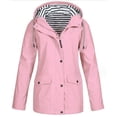 thumbnail image 1 of Chaqueta cortavientos con capucha para mujer, abrigo de escalada, impermeable, para lluvia, tops, 1 of 5