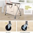thumbnail image 3 of STORAGEIDEAS Laundry Sorter, Heavy Duty Rolling Laundry Hamper Cart, Laundry Basket Organizer With Wheels and Removable Bags, Laundry Room Organization For Dirty Clothes Storage, 3 Section, 3 of 7