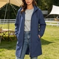 thumbnail image 6 of QQZ Long Tunic Oversized Hooded Zip Up Cardigan For Women, Long Sleeve Wind Resistant Cardigan Sweaters For Women, Lightweight Fall Outfits For Travel Business Casual Outdoor Daily Wear, 6 of 8