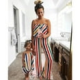 thumbnail image 3 of Tenues Assorties pour la Famille Vêtements Mère et Fille Robe Bébé Fille Chemise à Rayures, 3 of 5