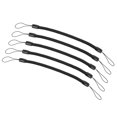 thumbnail image 1 of Unique Bargains 6' Plastique Rétractable Ressort Sangle Porte-Clés Cordon de Stylet, Noir 5 Pack, 1 of 5