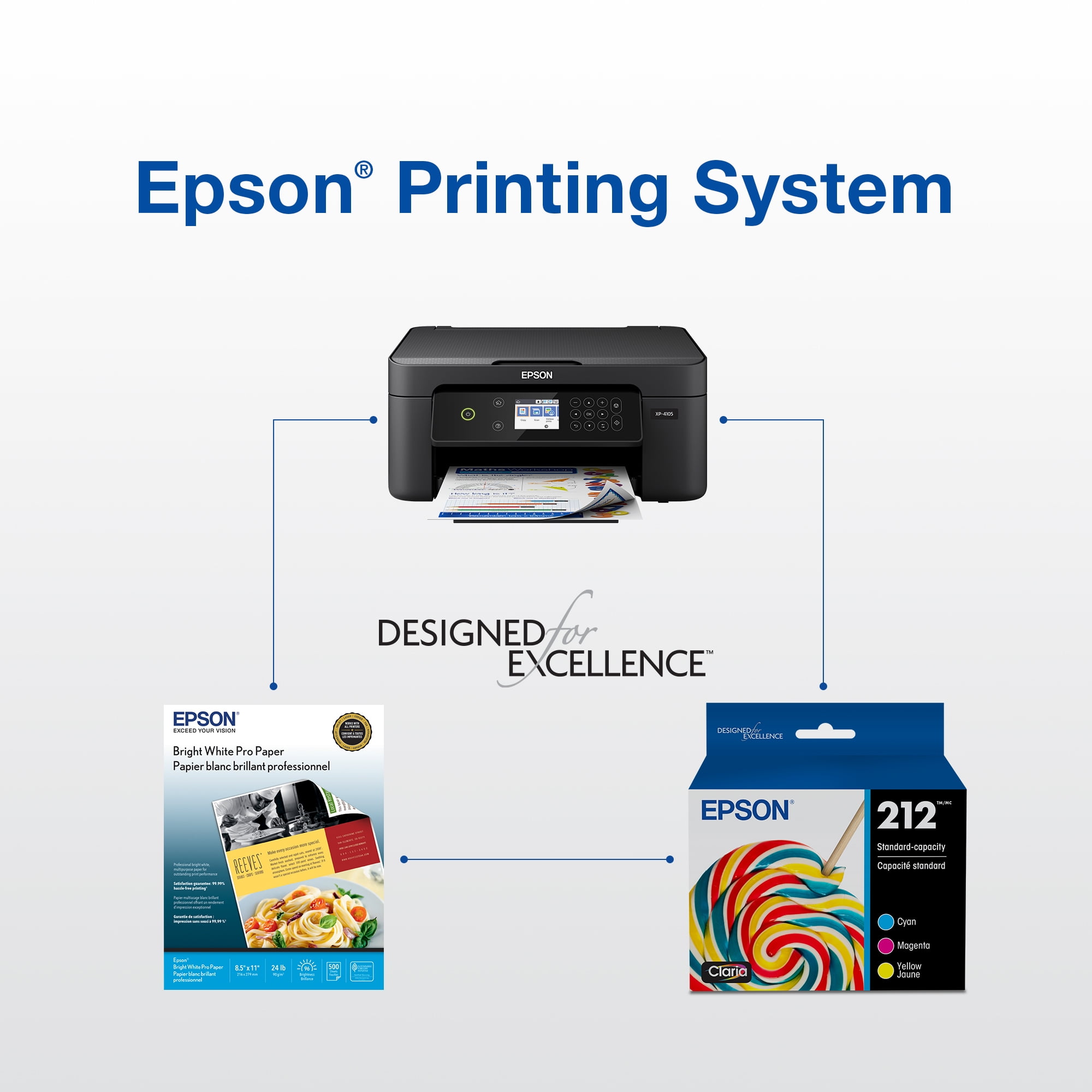 Epson 212 Standard-capacity Magenta Ink Cartridge compatible with XP4105 & WF2850