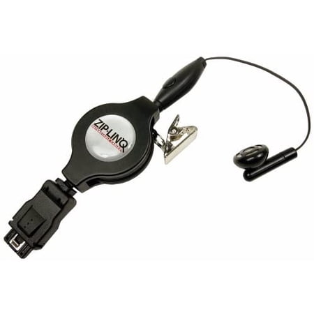 Cables Unlimited Ziplinq Zip-Cell-HF5 Retractable Siemens Handsfree Headset | Black | 5 PACK