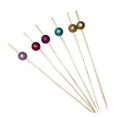 thumbnail image 1 of 100 piezas de palillos de fruta de bambú, palillos de cóctel elegantes, palillos de dientes para aperitivos [H], 1 of 2