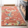 thumbnail image 3 of SAFAVIEH Blossom Bairre Floral Flame Wool Area Rug, Rust/Multi, 5' x 8', 3 of 10