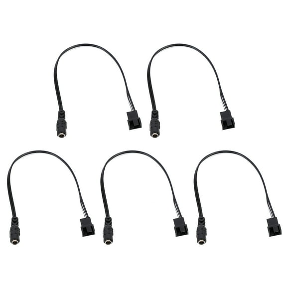 Cable divisor de ventilador de computadora de 4 pines, 12 V CC hembra a 4 pines, 5 unidades
