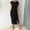 Black, variant on Slit Black Dresses for Women Short Sleeve Crew Neck Holiday Dresses for Women Casual Asymmetrical Solid Color Short Dresses,Plus Size Stylish Womens Fashion Black M Clearanc