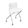 Bath Bench with Back, Assembled, 1 ea