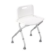 Bath Bench with Back, Assembled, 1 ea