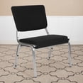thumbnail image 2 of Bowery Hill Contemporary Reception Chair in Black and Silver, 2 of 5