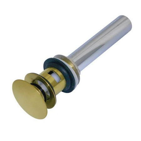 

Kingston Brass Push Pop-Up Drain with Overflow Hole Brushed Brass