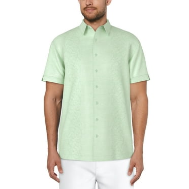 Cafe Luna Men's and Big Men's Floral Panel Print Short Sleeve Shirt, Sizes S-5XL