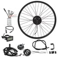 thumbnail image 1 of Kit de conversión de Motor de cubo de rueda delantera de bicicleta, controlador de Motor de 24V y 250W, resistente al agua, 26 pulgadas, Panel LCD3, 1 of 10