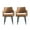 Saddle, variant on Tremont Saddle Leatherette Dining Arm Chair with Metal Legs - Set of 2