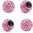 thumbnail image 1 of YISITIAN 4 PCS Car Tire Valve Stem Caps, Handmade Dustproof Crystal Rhinestone Auto Stem Air Cap Cover, Attractive Vehicle Exterior Accessories, Universal for Car Truck Motorcycle Bike CJ919-49534, 1 of 6
