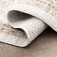 thumbnail image 5 of Crestwood Traditional Oriental 5x7 Cream and Aqua Polyester Indoor Area Rug, 5'3'' x 7', 5 of 6