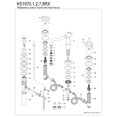 thumbnail image 6 of Kingston Brass KS1971RX Belknap Widespread Bathroom Faucet with Brass Pop-Up, Polished Chrome, 6 of 8