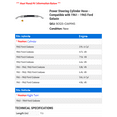 thumbnail image 2 of Power Steering Cylinder Hose - Compatible with 1961 - 1965 Ford Galaxie 1962 1963 1964, 2 of 2