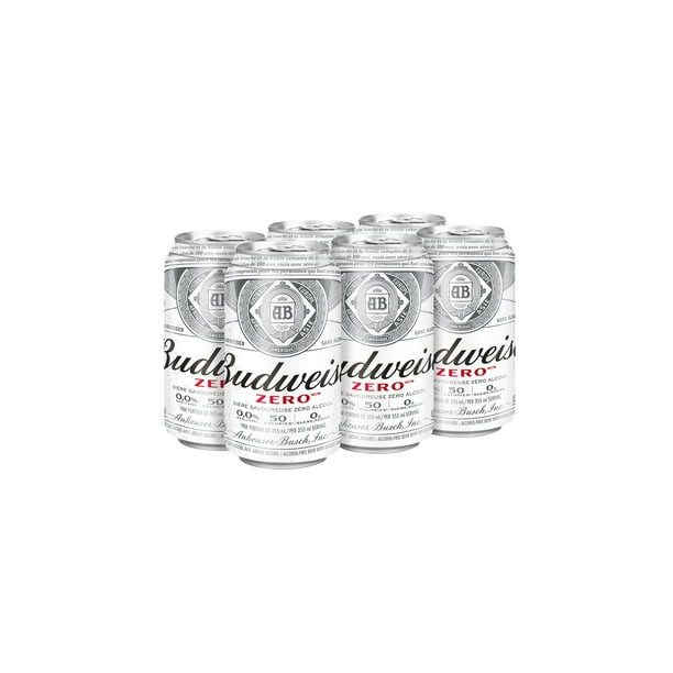 Budweiser Zero NonAlcoholic Beer 6x355ml Cans Walmart.ca