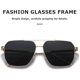 thumbnail image 3 of Polarized Sunglasses Womens Men Retro Oversized Square Vintage Fashion Shades Classic Large Metal Sun Glasses, 3 of 4