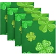 thumbnail image 5 of Coolnut St. Patrick's Day Clover Cloth Napkins Set of 1,Reusable Washable Polyester Dinner Table Napkins for Family,Kitchen,Dining,Party Decor, 5 of 7