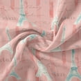 thumbnail image 7 of David Textiles, Inc. 44" x 1 Yard Cotton Iconic Paris Precut Sewing & Craft Fabric, Pink, 7 of 7