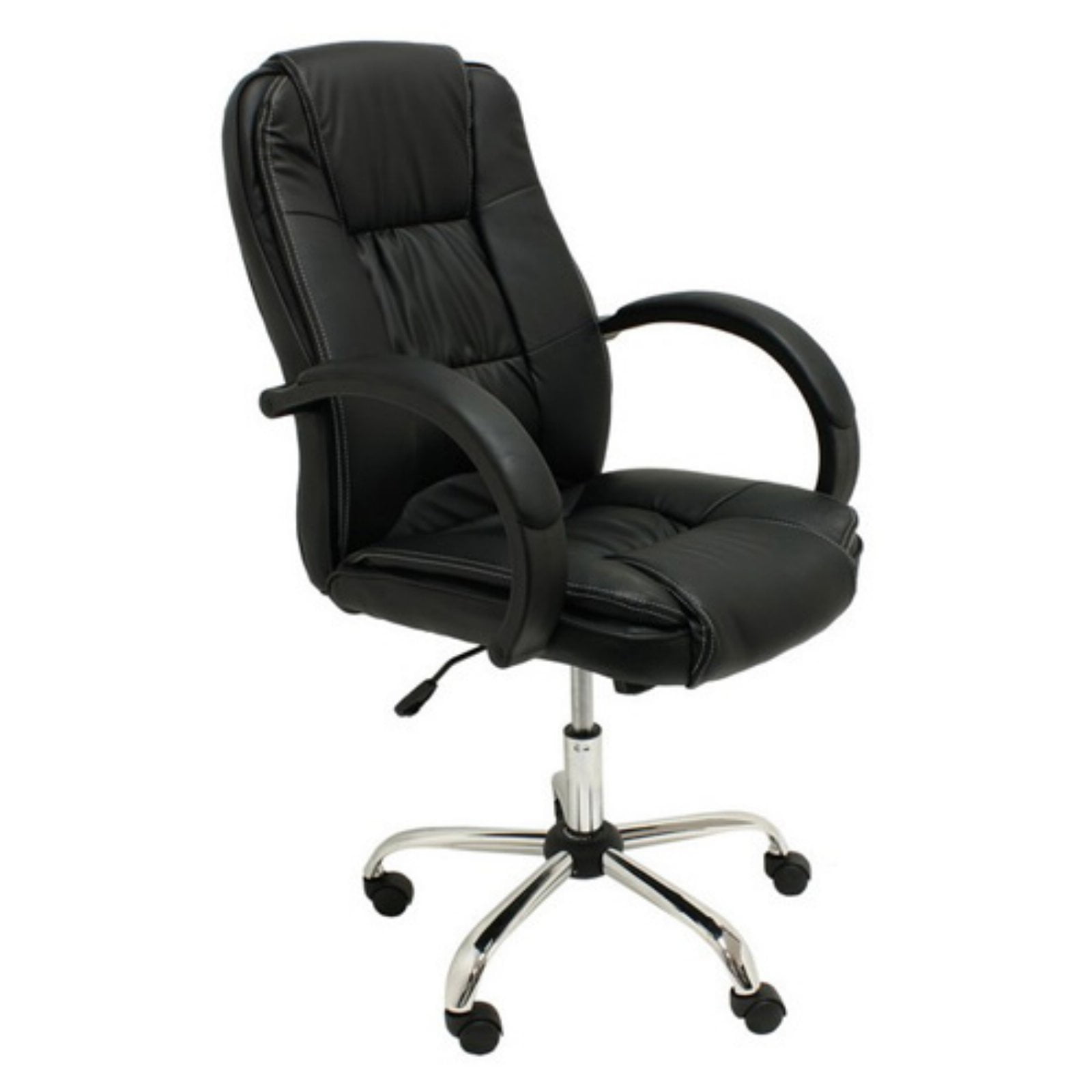 ALEKO High Back Office Chair Ergonomic Computer Desk Chair Brown PU Leather 