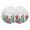 Off White, variant on Cactus Tropical Watercolor Round 13 Inch Placemats Set of 2, Linen Texture Summer HeatResistant Non Slip Place Mats for Dining Table, Wipeable Braided Kitchen Table Mats for Housewarming
